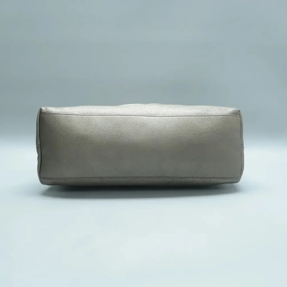 100% Authentic GUCCI Soho Grey Leather Shoulder Bag 533-11424 - Picture 5 of 12